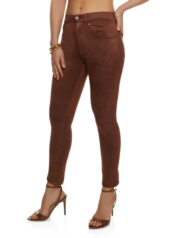 Faux Suede Skinny Pants sold by Rainbow