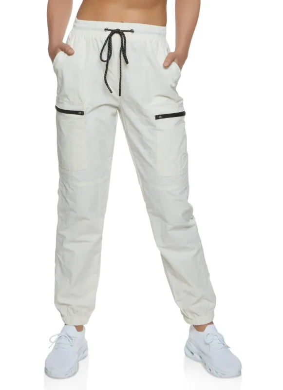 Nylon Drawstring Joggers sold by Rainbow