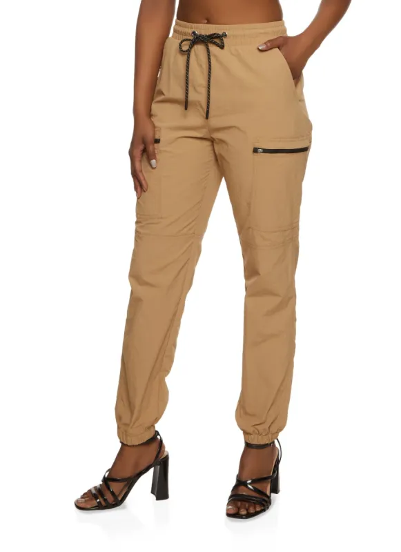 Nylon Drawstring Joggers sold by Rainbow