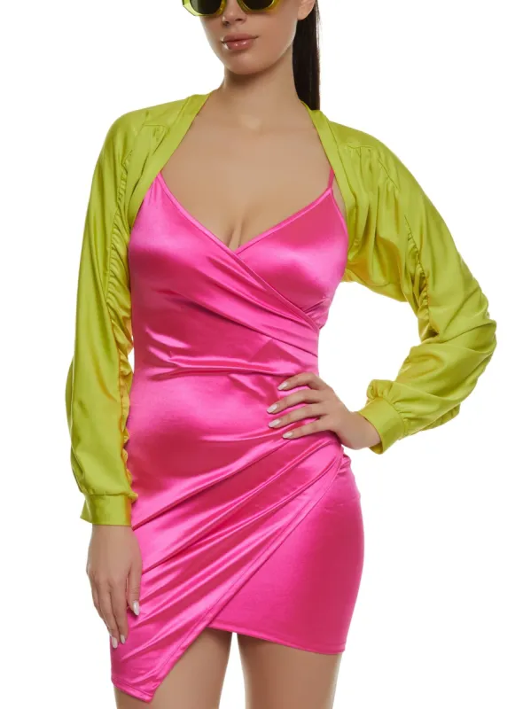 Ruched Long Sleeve Bolero sold by Rainbow
