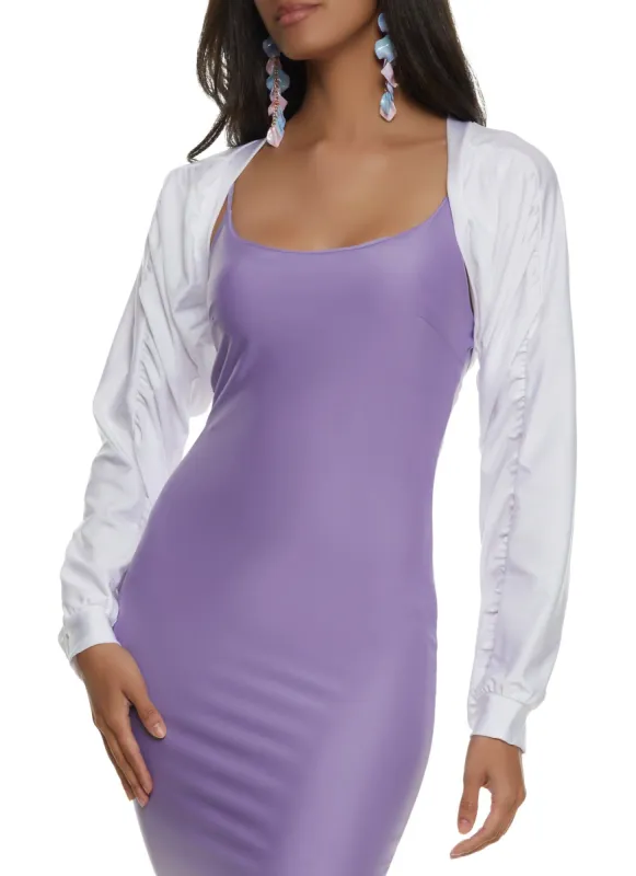 Ruched Long Sleeve Bolero sold by Rainbow