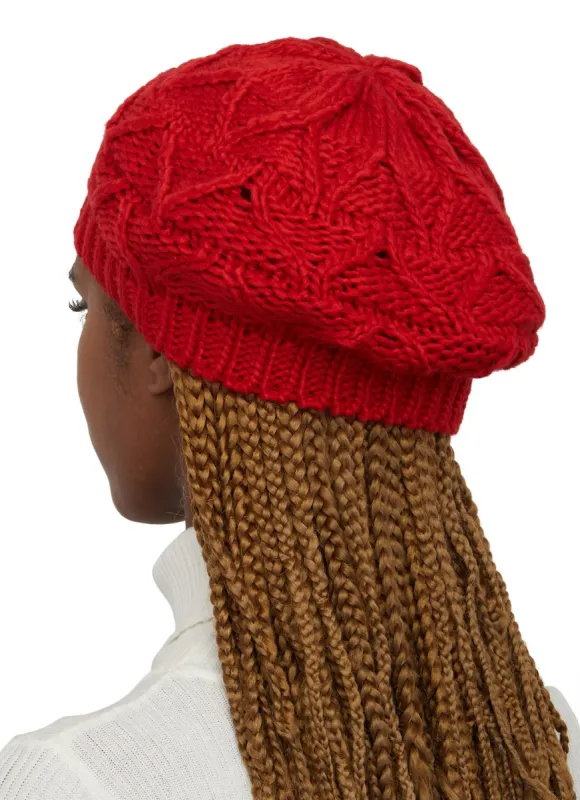 Cable Knitted Beret sold by Rainbow