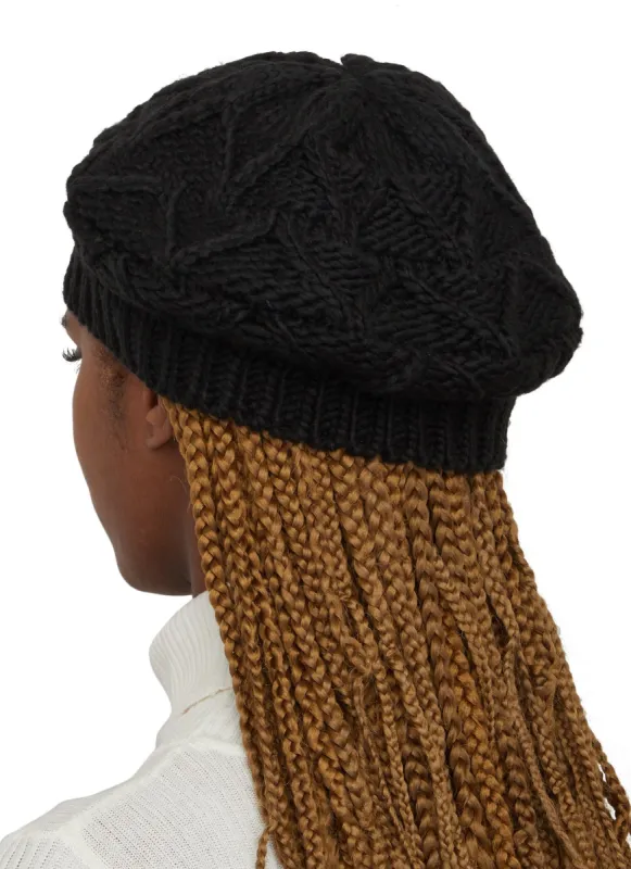Cable Knitted Beret sold by Rainbow