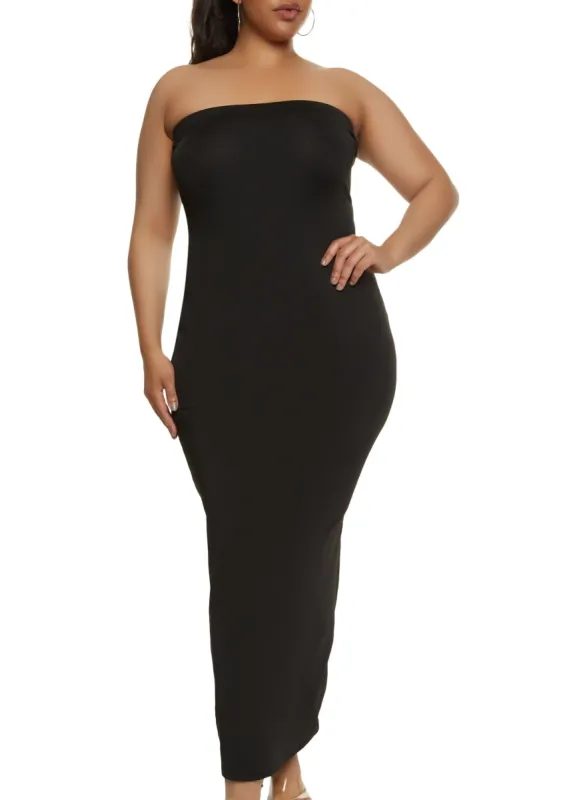 Plus Size Tube Maxi Dress sold by Rainbow