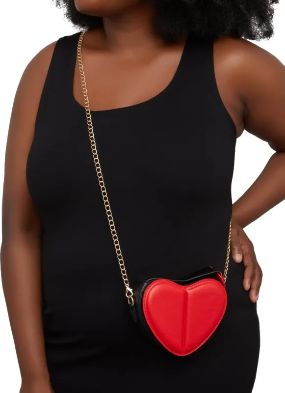 Color Block Heart Crossbody Bag sold by Rainbow