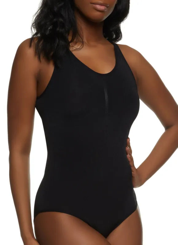 Ruched Shapewear Tank Bodysuit sold by Rainbow