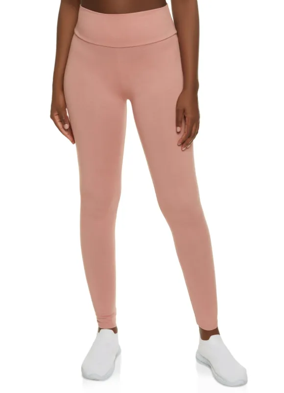 Solid Wide Waist Leggings sold by Rainbow