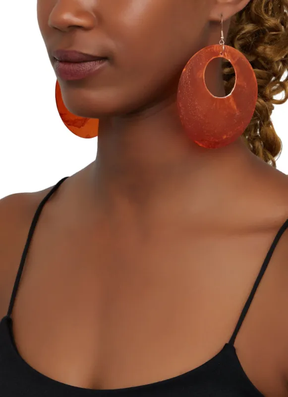 Disc Shell Earrings made by Rainbow