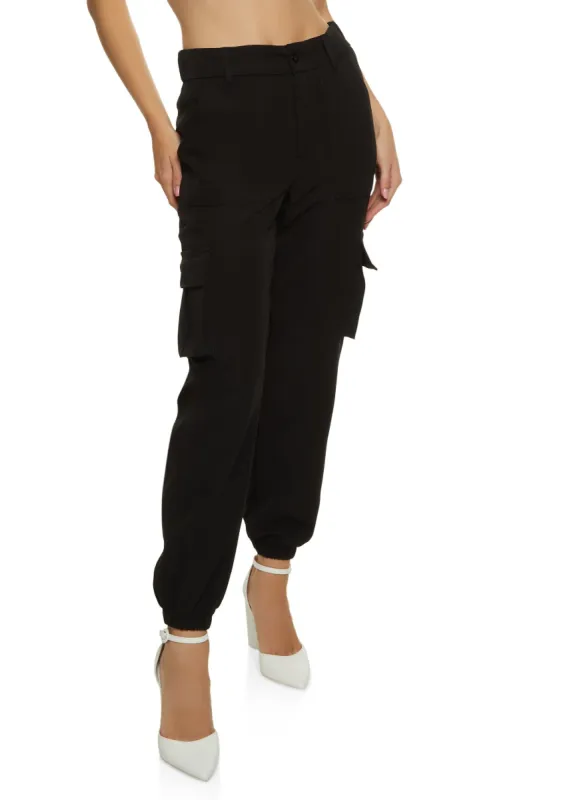 Tapered Leg Cargo Pocket Pants sold by Rainbow