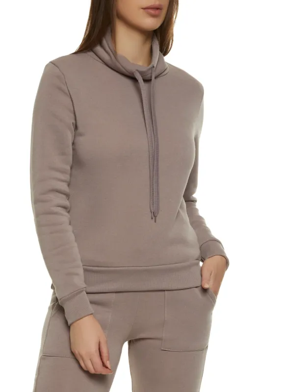Fleece Funnel Neck Sweatshirt sold by Rainbow