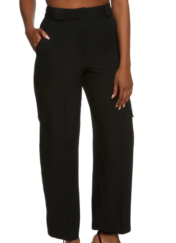 Crepe Knit Cargo Pants sold by Rainbow