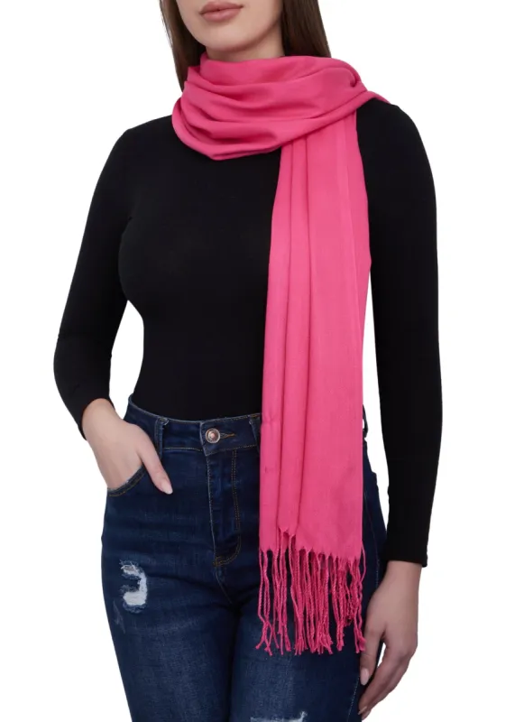 Fringed Pashmina Scarf sold by Rainbow