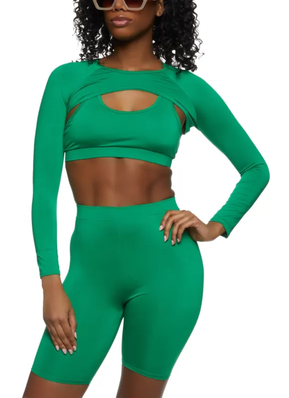 Active Shrug and Sports Bra Set sold by Rainbow