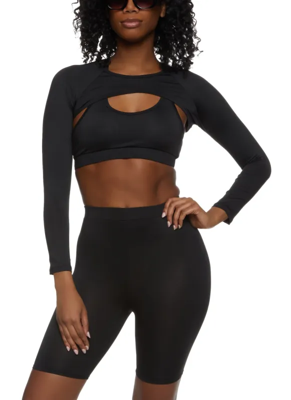 Active Shrug and Sports Bra Set sold by Rainbow