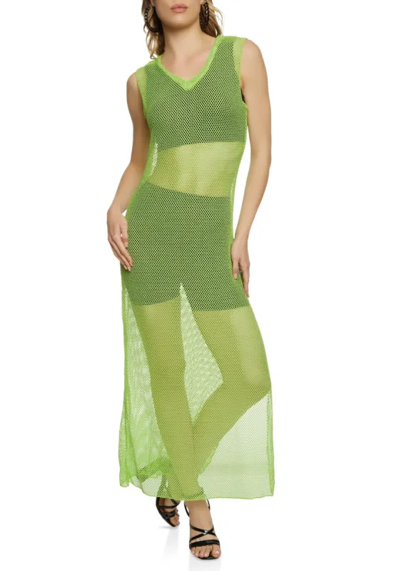 Fishnet Tank Dress sold by Rainbow