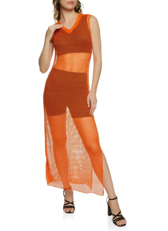 Fishnet Tank Dress sold by Rainbow