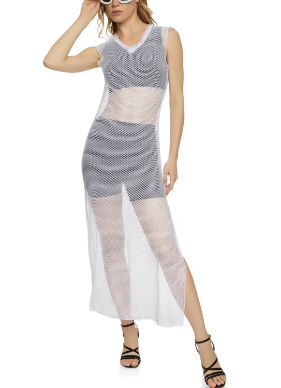 Fishnet Tank Dress sold by Rainbow