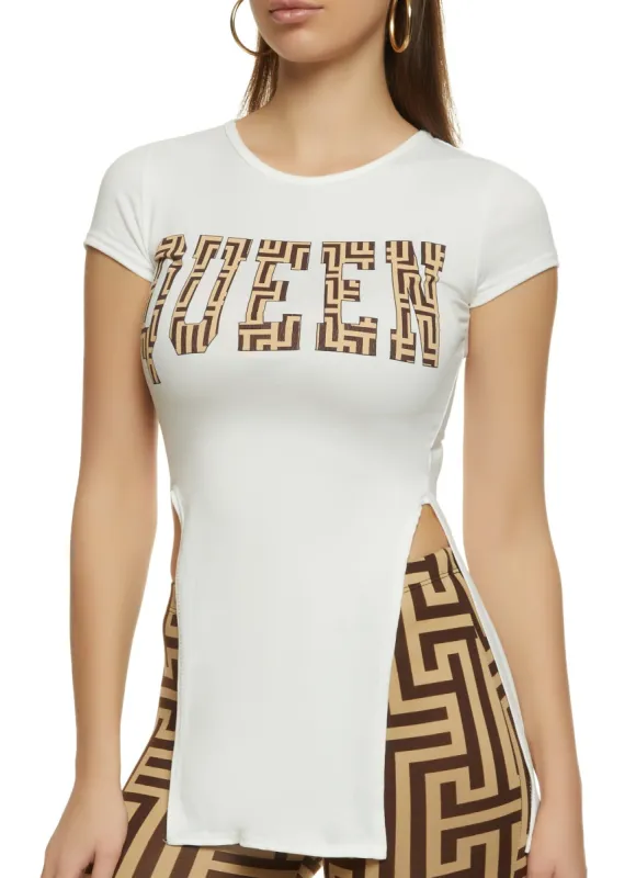 Queen Graphic Tunic Tee sold by Rainbow