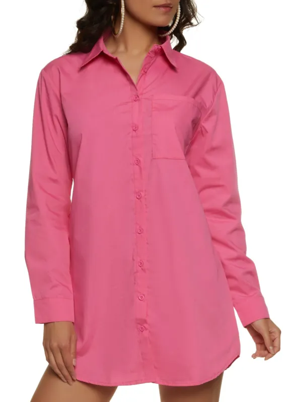 Solid Poplin Shirt Dress sold by Rainbow