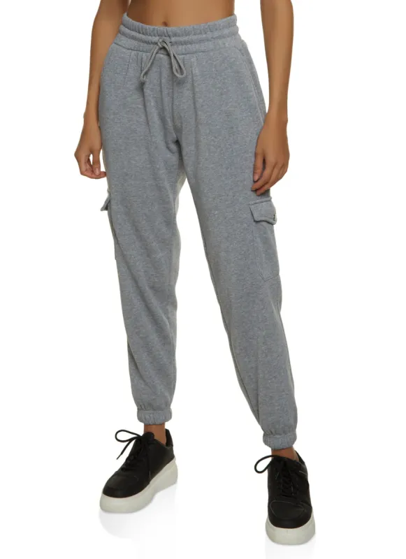 Fleece Drawstring Waist Sweatpants sold by Rainbow