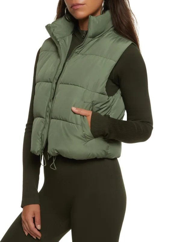 Solid Nylon Puffer Vest sold by Rainbow