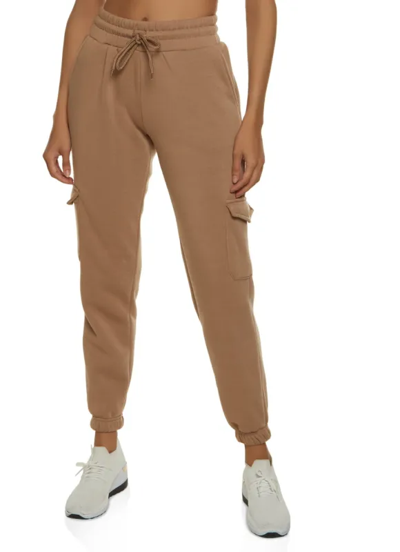 Fleece Drawstring Waist Sweatpants sold by Rainbow