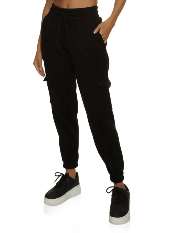 Fleece Drawstring Waist Sweatpants sold by Rainbow