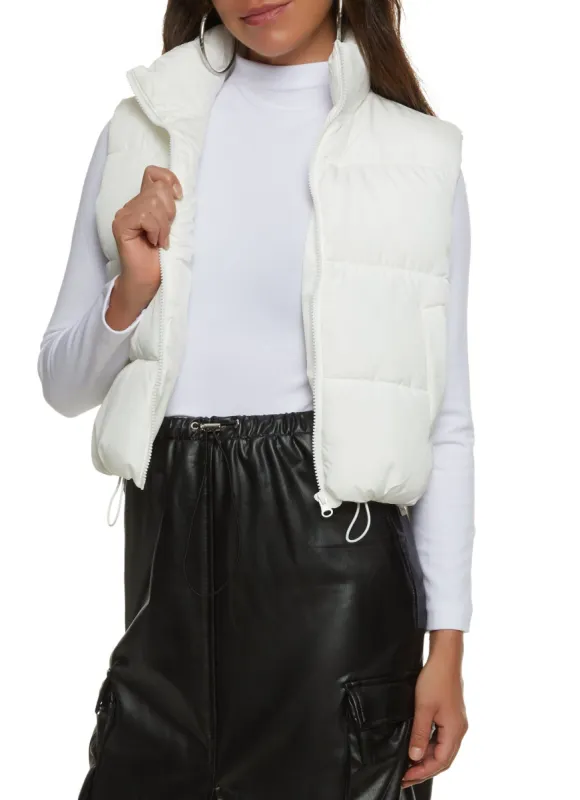 Solid Nylon Puffer Vest sold by Rainbow