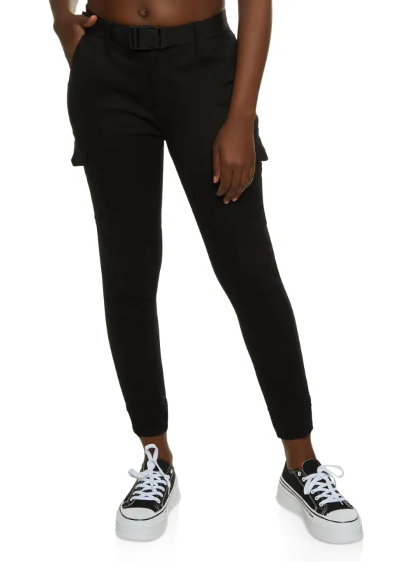 Release Buckle Belted Camo Pants sold by Rainbow