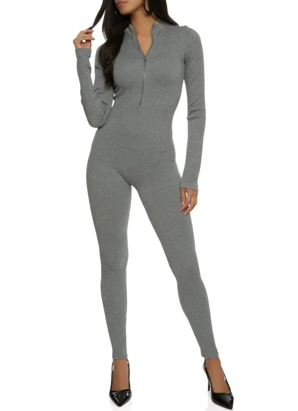 Half Zip Long Sleeve Catsuit sold by Rainbow