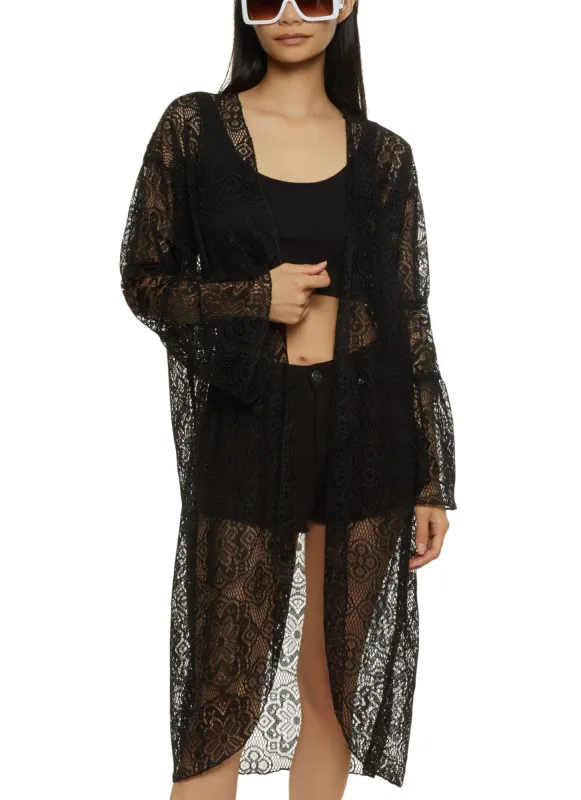 Floral Lace Kimono sold by Rainbow