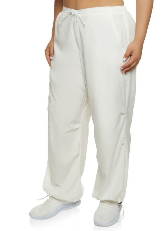 Plus Size Toggle Drawstring Joggers sold by Rainbow