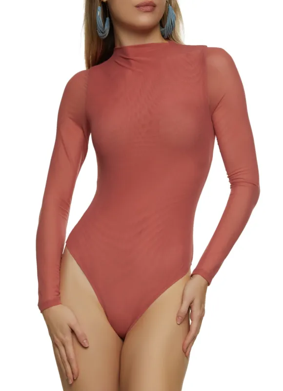 Solid Mesh Bodysuit sold by Rainbow