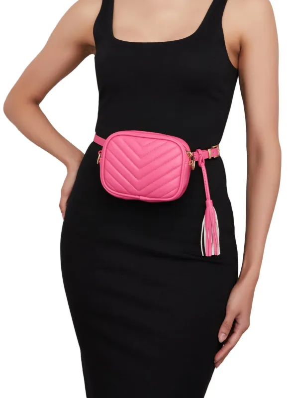 Chevron Convertible Crossbody Belt Bag sold by Rainbow