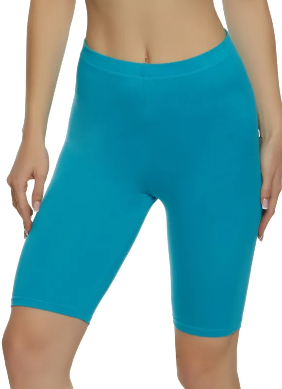 Solid Biker Bermuda Shorts sold by Rainbow