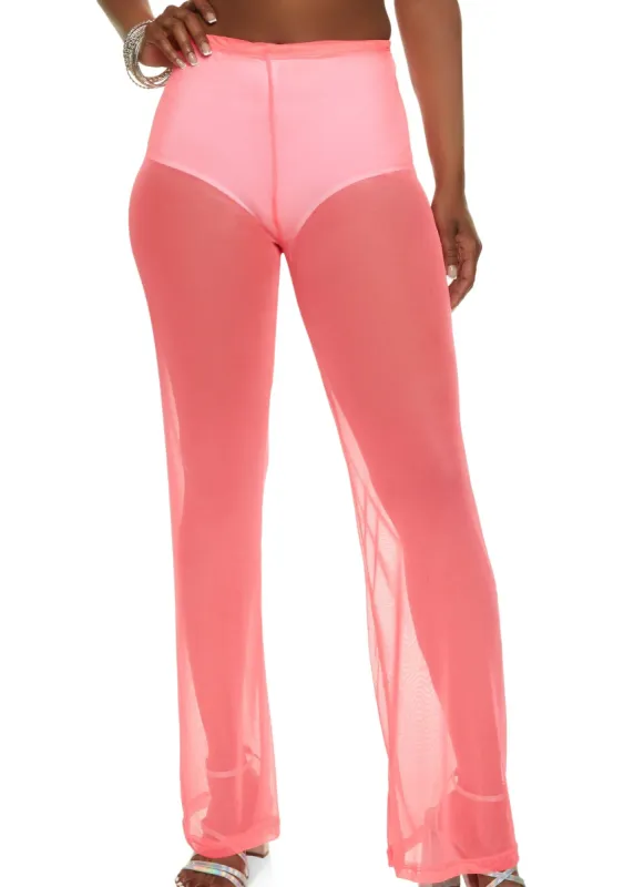 Mesh Flare Pants sold by Rainbow