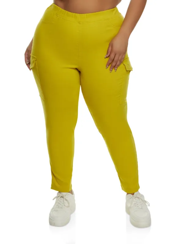 Plus Size Hyperstretch Pull On Cargo Pants sold by Rainbow