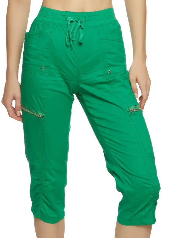 Zip Pocket Capri Pants sold by Rainbow