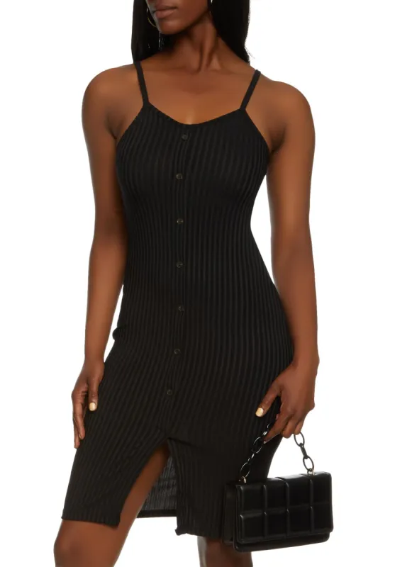 Button Detail Midi Cami Dress sold by Rainbow