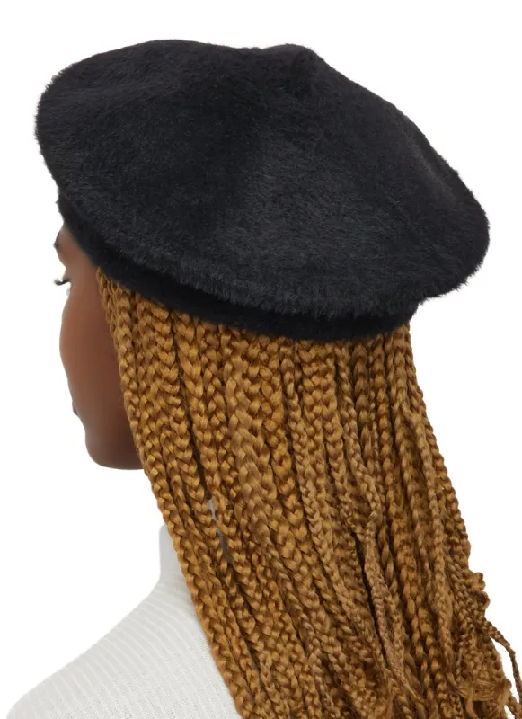Eyelash Knit Beret sold by Rainbow