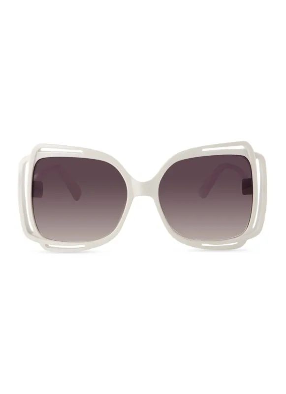 Cut Out Frame Oversized Sunglasses sold by Rainbow