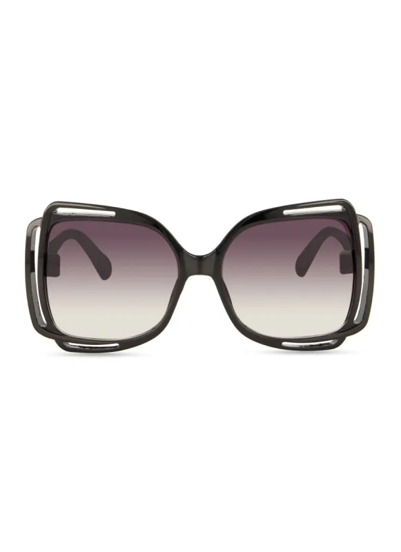 Cut Out Frame Oversized Sunglasses sold by Rainbow