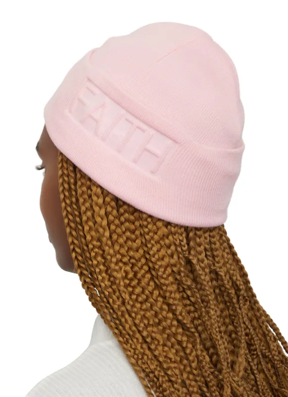 Faith Embossed Beanie sold by Rainbow