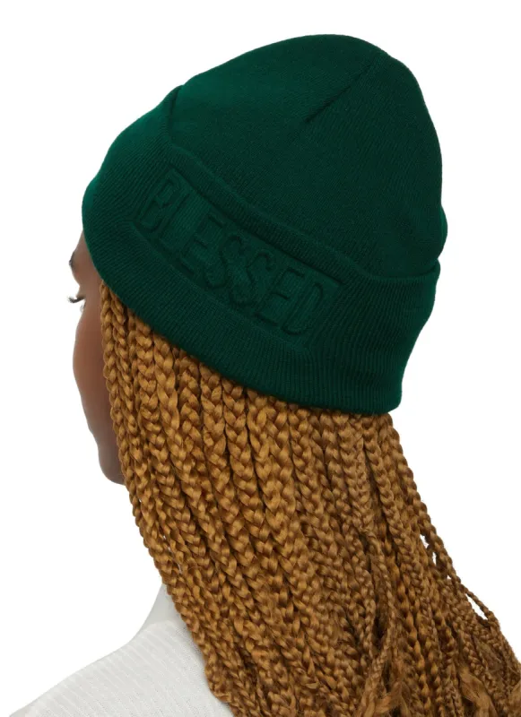 Blessed Embossed Beanie sold by Rainbow