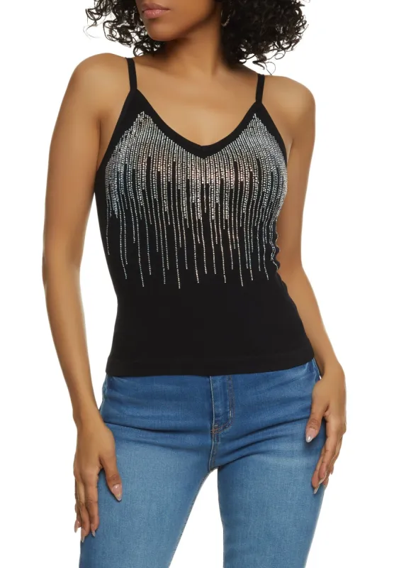 Rhinestone Cami sold by Rainbow