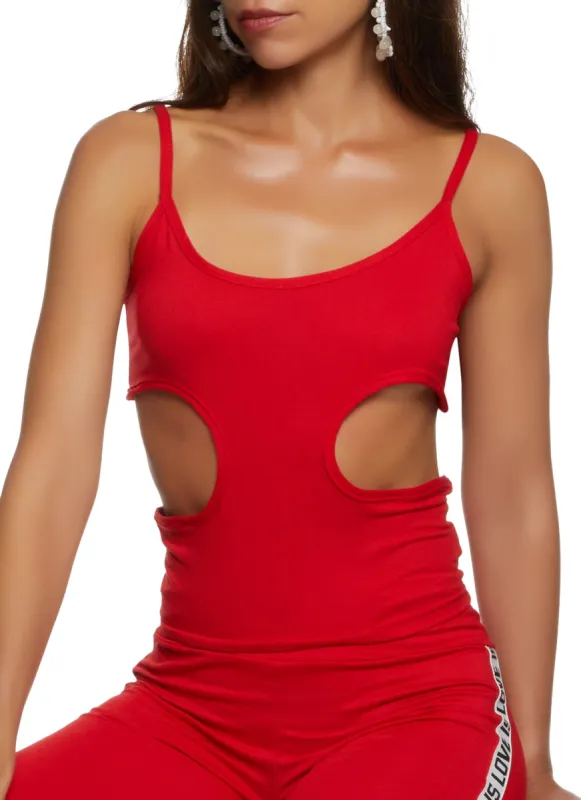 Cut Out Scoop Neck Cami sold by Rainbow