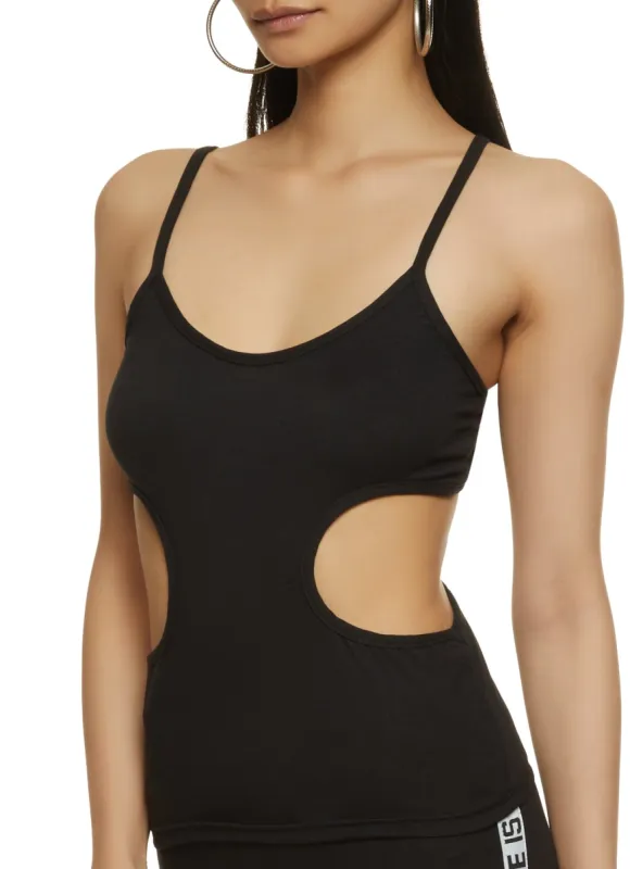 Cut Out Scoop Neck Cami sold by Rainbow