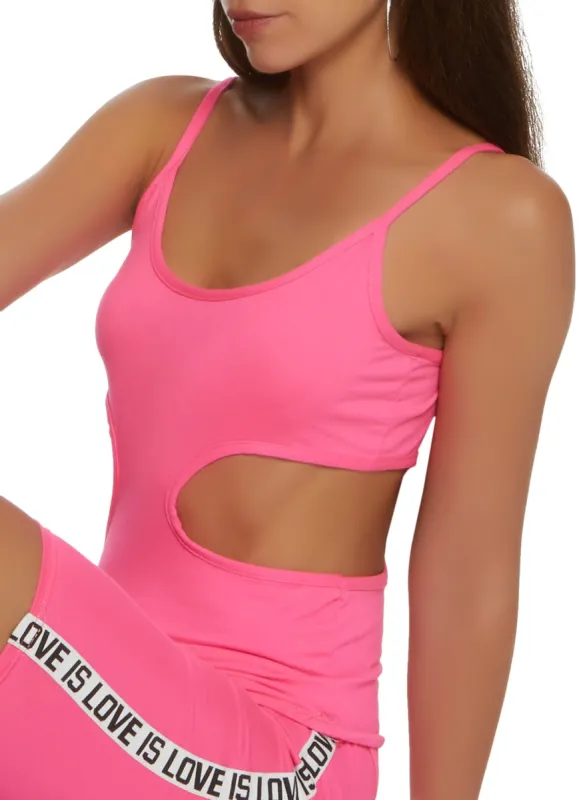 Cut Out Scoop Neck Cami sold by Rainbow