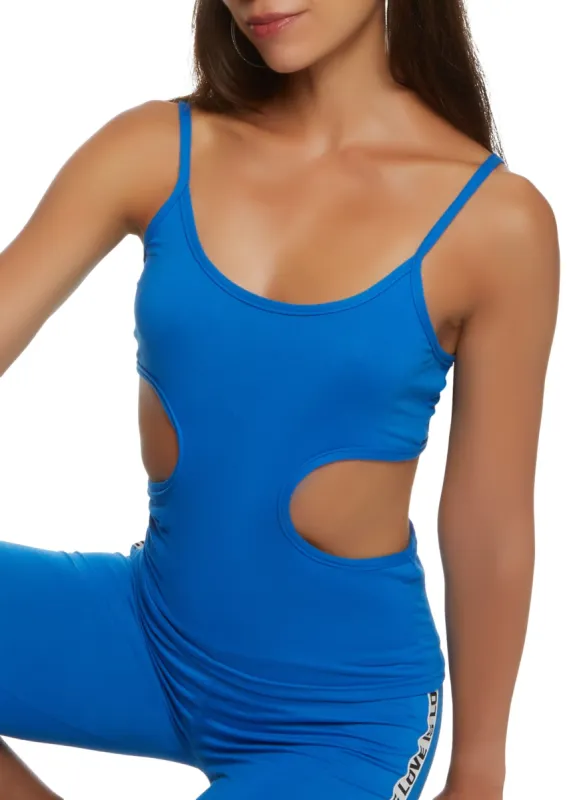 Cut Out Scoop Neck Cami sold by Rainbow