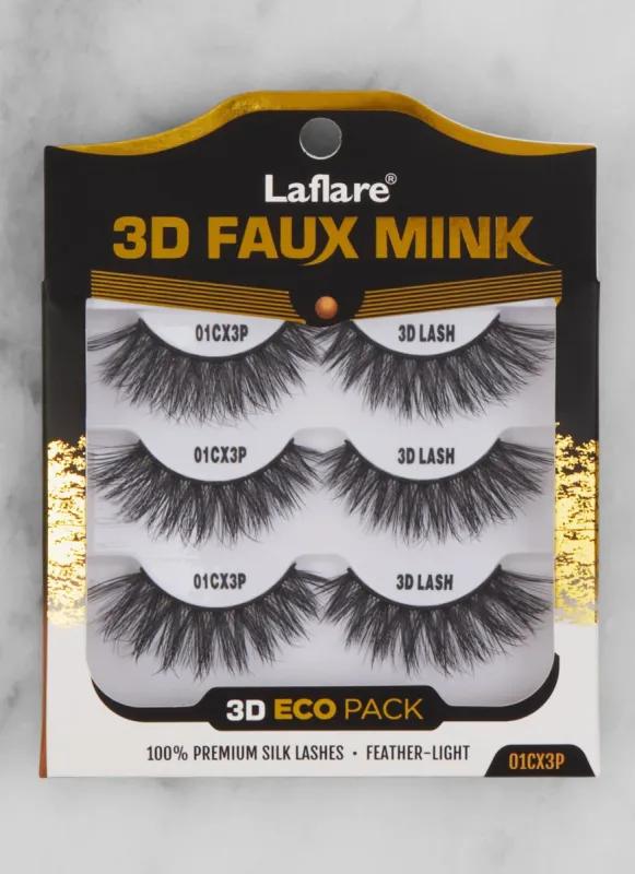 3D Faux Mink Lashes Trio Pack sold by Rainbow